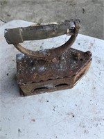 Wooden handle cast iron