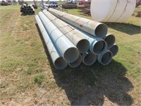 Assorted 12" x 20' PVC Water Pipe
