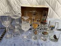 Wine, Beer & Whiskey Glasses