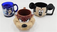 * Mickey Mouse Mugs and Taz Mug including Cobalt