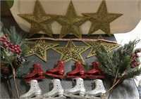 Large 9" Star Ornaments Holly More
