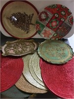 Box of Placemats And Oversized Cookie Plates