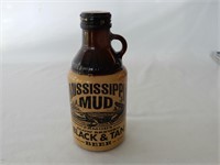 MISSISSIPPI MUD ONE PINT BLACK & TAN BEER / CAP