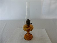 AMBER BULL'S EYE COLONIAL STEM MINIATURE LAMP