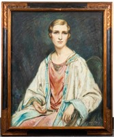 Albert Sterner Portrait of a Woman Pastel on Paper