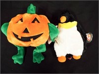 Beanie Buddies Waddle and Pumkin