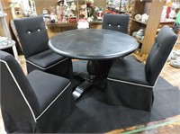 Pedestal Base Table & 4 Chairs