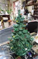 Ceramic Christmas Tree W/ All Lights 18"T