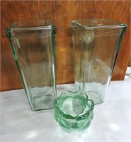 Heavy Glass Vases