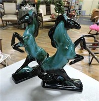 Blue Mountain Pottery Horse Figurines 14 1/2"T