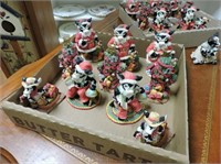 Cow Town Christmas Figurines