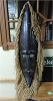Carved Wood Mask 39"