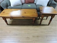 Pine Coffee & End Table