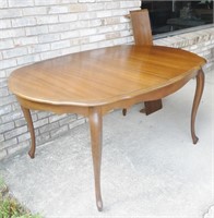Wood Dining Room Table with Leaf