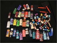 25+ ACRYLIC PAINTS & SEWING THREADS CRAFTS LOT