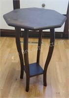 Solid Pine octagon side table, 14 X 14 x 23
