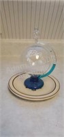 5 inch blown glass barometer globe and
