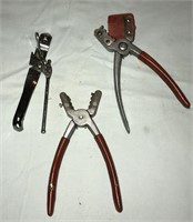 Vintage Can Opener and 2 Nut Crackers