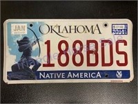 Oklahoma Display Number Plate
