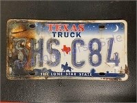 Texas Display Number Plate