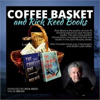 Coffee Lover's Gift Basket and Rick Reed Books
