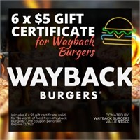 Wayback Burgers Gift Certificates