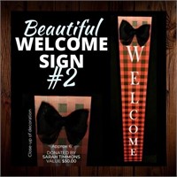 Welcome sign #2