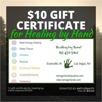 Heal by Hands Gift Certificate
