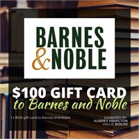 $100 Barnes and Noble Gift Card
