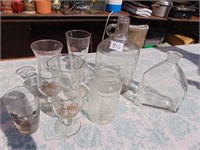 Glass Bottles Hurricane Glasses