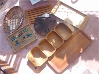 7 Wooden Dishes