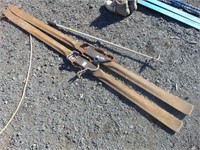 Wooden Northland Skis 1 Pole