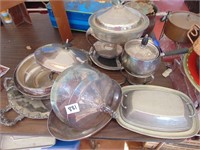 Silver Plate Servers Pots Lids