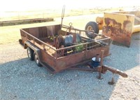 Utility Trailer, 61" x 95", Steel, 2" ball hitch