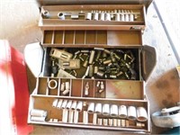 Tool box with lots of sockets