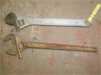 2-24" Adjustable wrenches