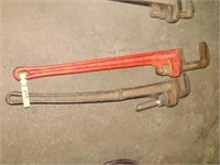2-Ridgid 36" pipe wrenches