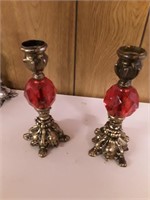 VINTAGE CANDLE HOLDERS