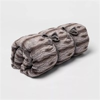Threshold Textured Faux Fur Chaise Lounge Pillow