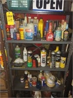 Shelf w/ Misc Automotive Fluids