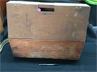 U.S. Air Force Stamped Wooden Box / Hinged Sides