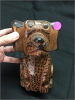 Cutie Patootie Carved / Painted Wooden Dog