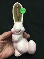 Crazy Weirdo Bunny Rabbit Vintage Thermometer