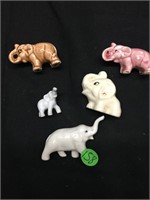 Cute Vintage Ceramic Collectible Elephants