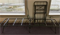 2 Metal Cot Frames Military Type Hunting Cots