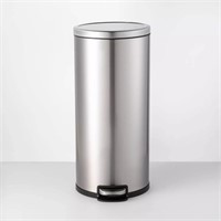 Made by Design 30L Step Trash Can Silver