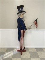 Patriotic Wooden Uncle Sam Self Standing Cut Out