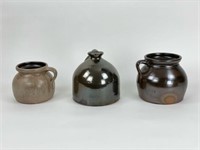Hart Brothers Jug & Two Stoneware Bean Pots