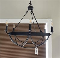 New Hanging Wrought Iron Chandelier