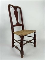 Period Queen Anne Vase Back Side Chair